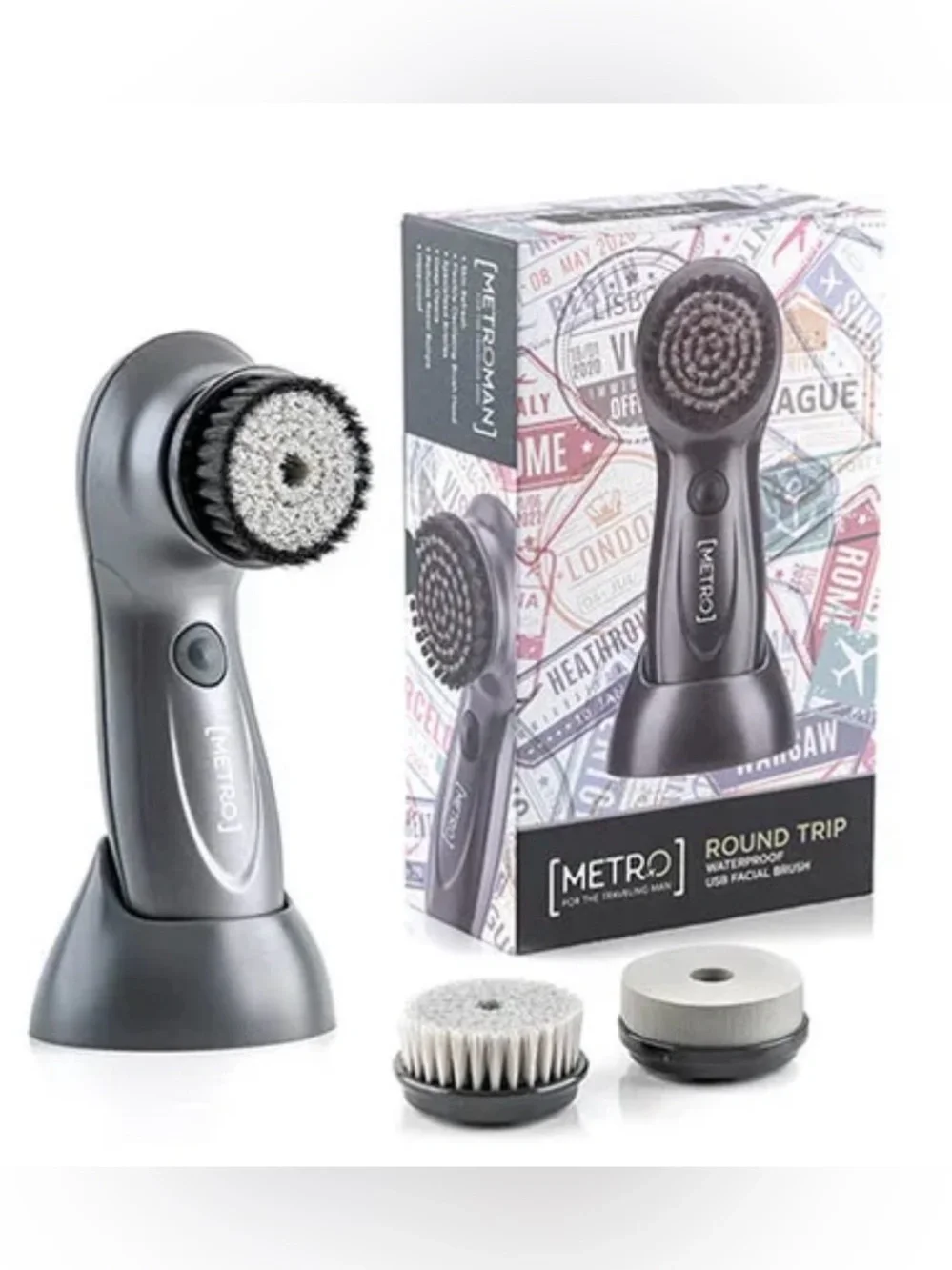 Metro Waterproof USB Facial Cleansing Brush - retail $120